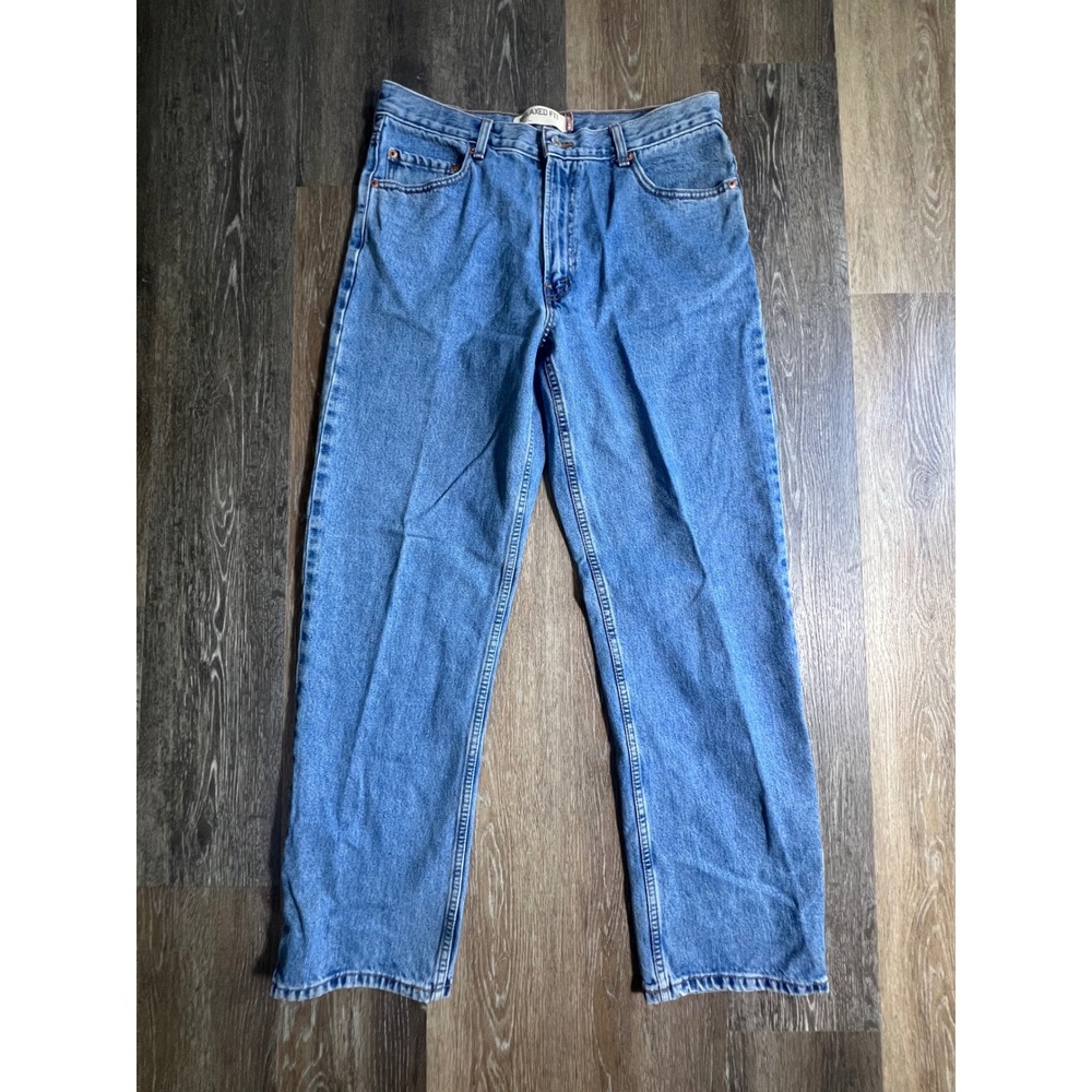 Levi's 550‎ Relaxed Fit Jeans Mens 36x32 Blue Excellent Medium Wash Tapered Leg